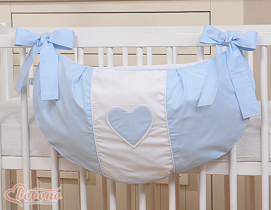 Toys bag- Hanging Hearts blue