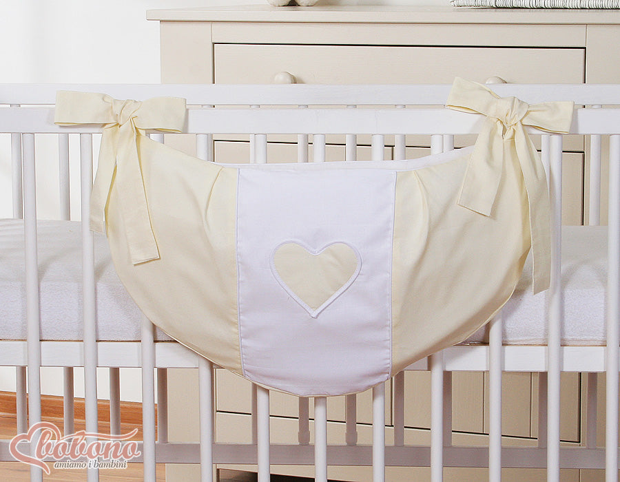 Toys bag- Hanging Hearts cream