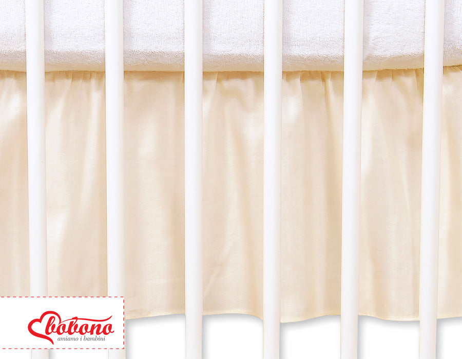Dust Ruffle-Masking flounce 120x60cm- Hanging Hearts cream