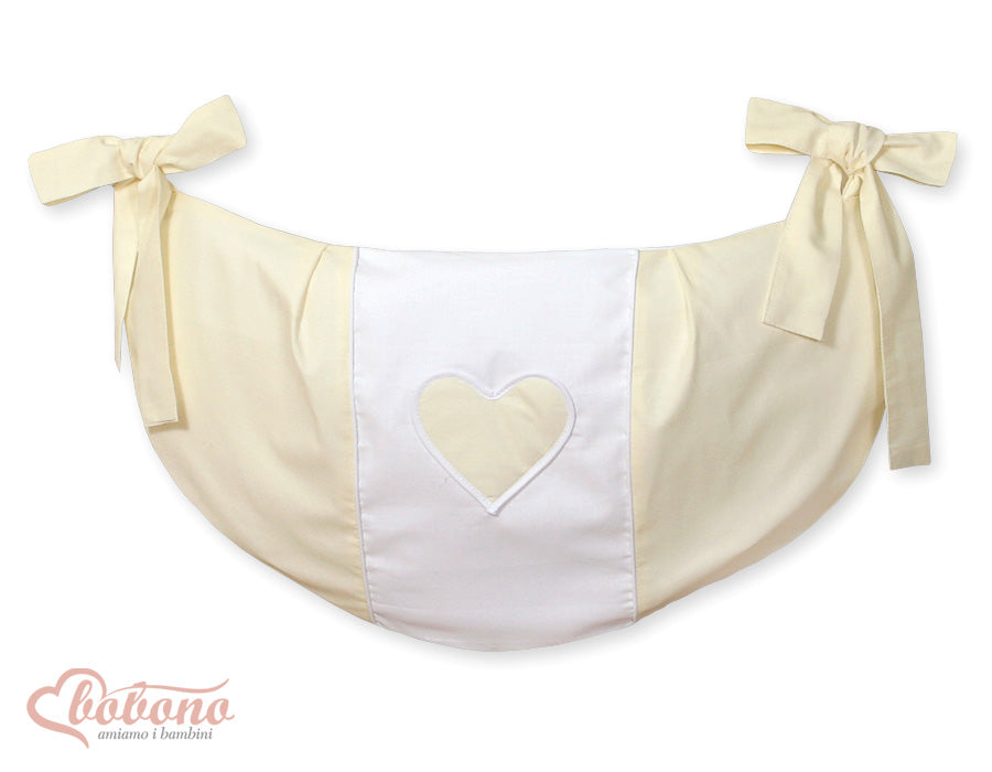 Toys bag- Hanging Hearts cream