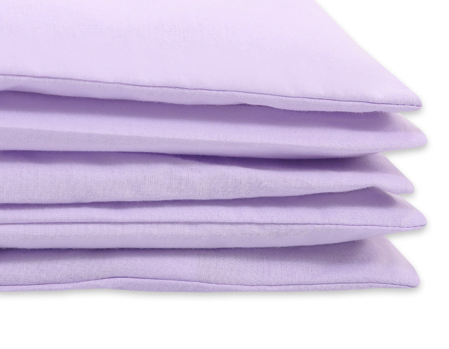Cotton children's bedding set, 2 pieces, pillowcase 60x40 cm and duvet cover 120x90 cm - lilac