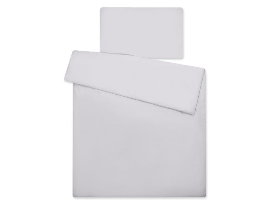 Cotton children's bedding set 2 pieces pillowcase 60x40 cm and duvet cover 135x100 cm - gray