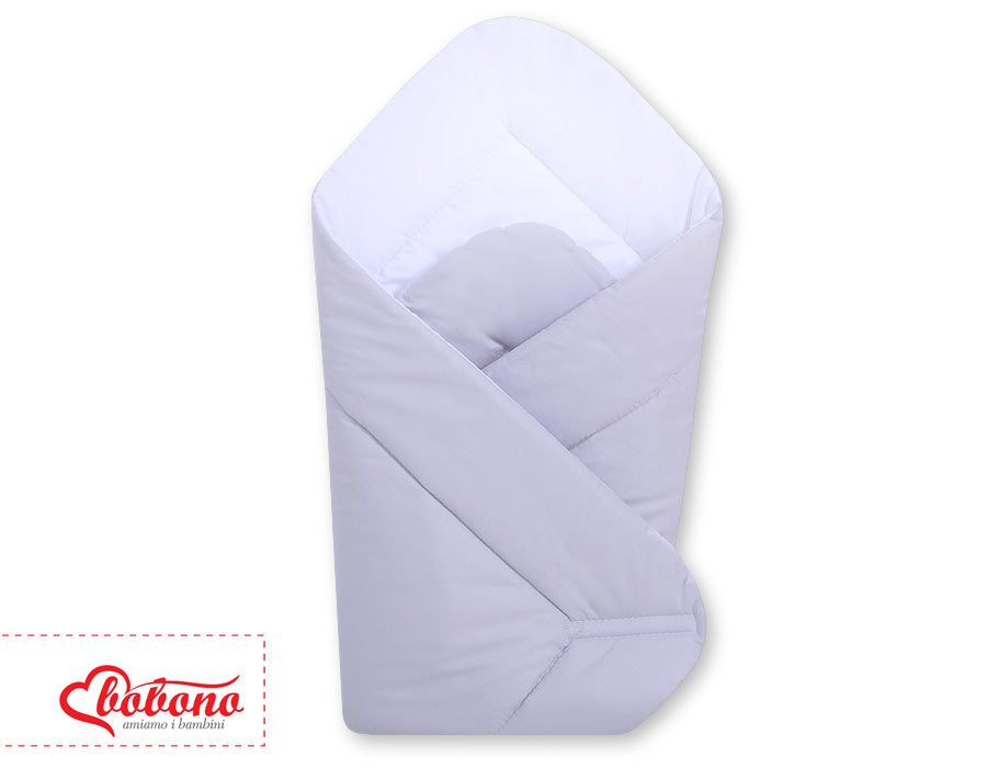 Babynest with stiffening- Hanging Hearts grey