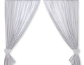 Curtains for baby room- Hanging Hearts gray