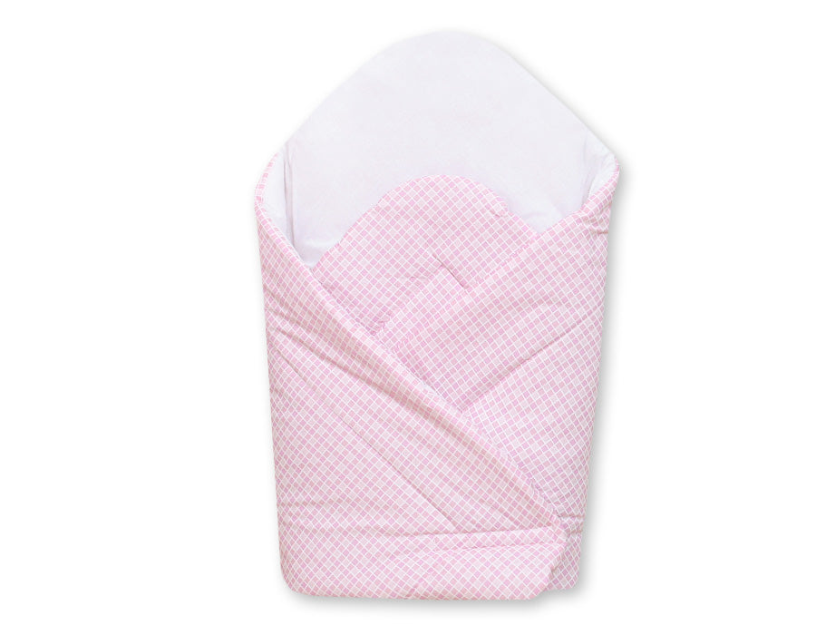 Baby nest with stiffenig- Basic pink checkered