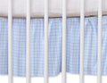 Dust Ruffle-Masking flounce 120x60cm- Hkanging Hearts blue checkered