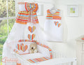 Canopy made of Chiffon- Hanging Hearts orange strips