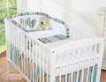 Bedding set 3-pcs 135x100 - Hanging Hearts brown strips