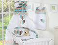 Canopy made of Chiffon- Hanging Hearts brown strips