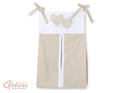 Diaper bag- Hanging Hearts white dots on beige