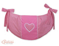Toys bag- Hanging Hearts dark pink checkered