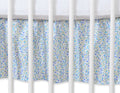 Dust Ruffle-Masking flounce 120x60cm- Hanging Hearts blue flowers