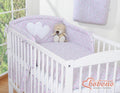 Bedding set 3-pcs 120x90 - Hanging Hearts little pink flowers
