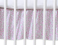 Dust Ruffle-Masking flounce 140x70cm- Hanging Hearts pink flowres