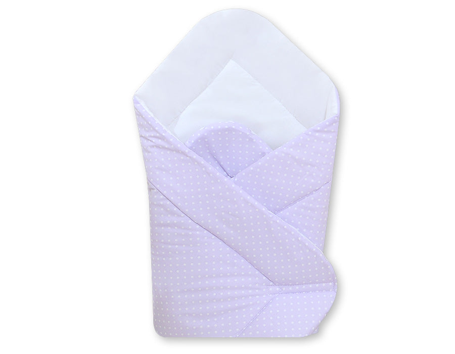 Babynest - white polka dots on lilac