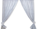 Curtains for baby room- Hanging Hearts white dots on gray