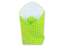 Babynest - white dots on green