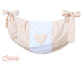 Toys bag- Hanging Hearts white dots on beige