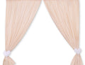 Curtains for baby room- Hanging Hearts white dots on beige