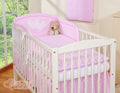 Bedding set 3-pcs 135x100 - Hanging Hearts white dots on pink