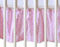 Dust Ruffle-Masking flounce 120x60cm- Hanging Hearts white dots on pink