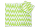 Pram bedding set with duvet and pillow 2pcs - Chevron green
