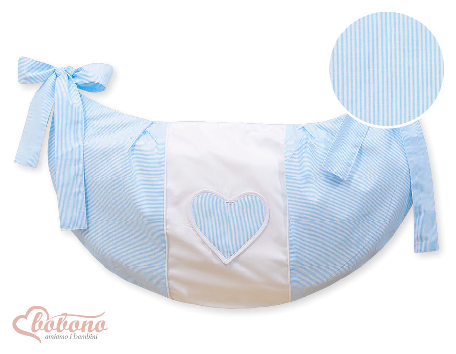 Toys bag- Hanging Hearts blue strips