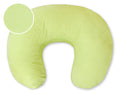 Breastfeeding Pillow Nursing Croissant Pillow, removable, Hands-Free Feeding - Green strips