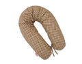 Pregnancy pillow- Longer, removable pillowcase - White spots on brown