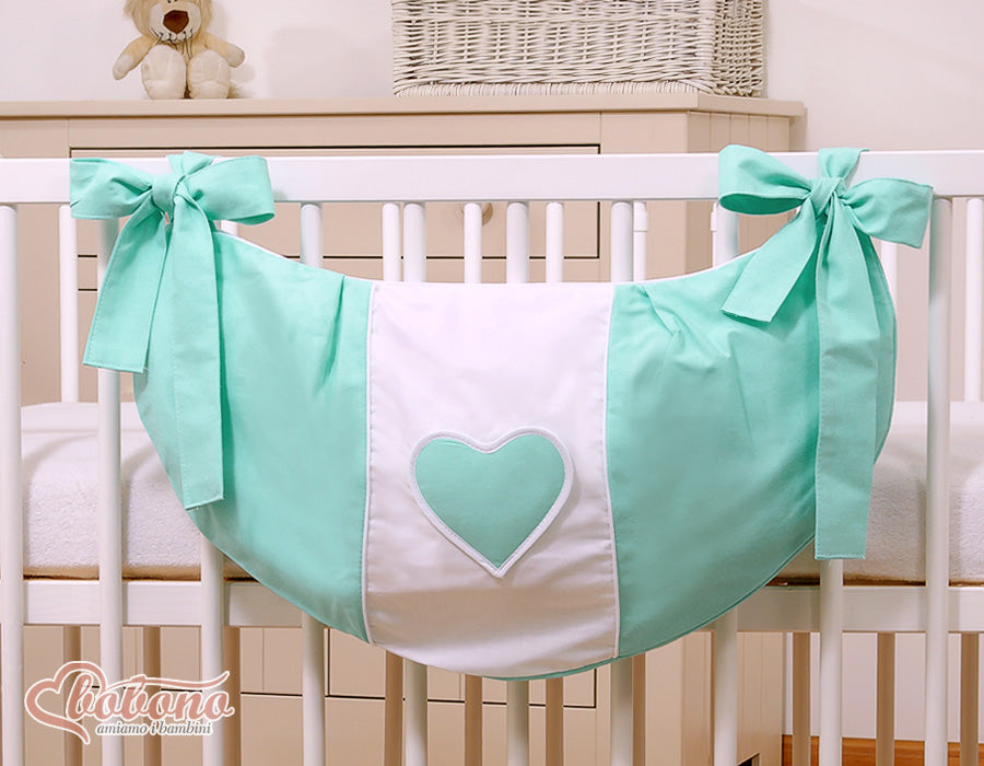 Toys bag- Hanging Hearts mint
