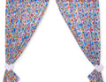 Curtains for baby room- Hanging Hearts flower pattern