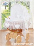 Cover set 4 pcs for Moses Basket/Wicker crib no. 58962-123 or 78962-123