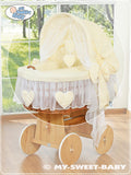 Cover set 4 pcs for Moses Basket/Wicker crib no. 58962-142 or 78962-142