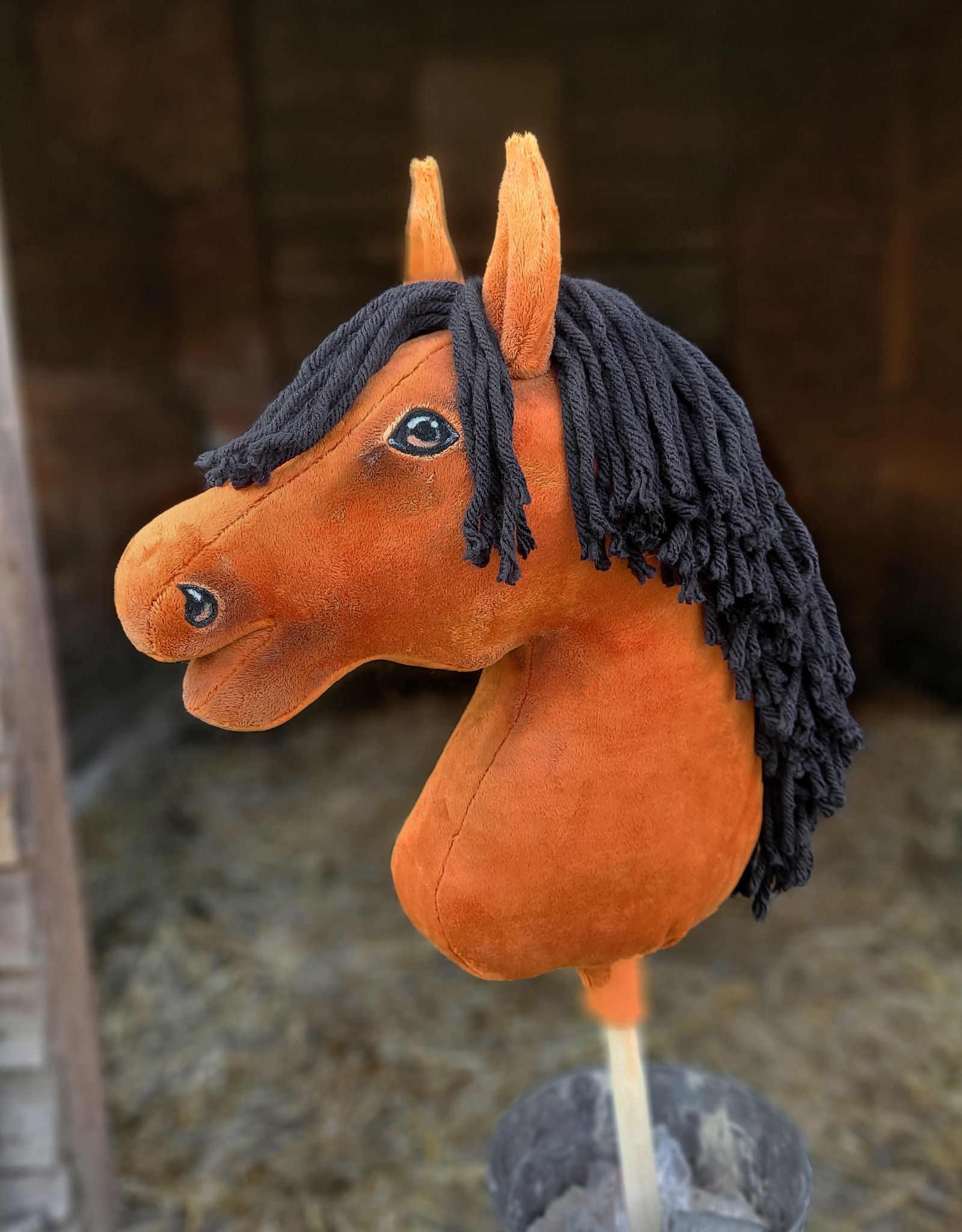 Horse on a stick Super Hobby Horse Premium - light bay horse A3