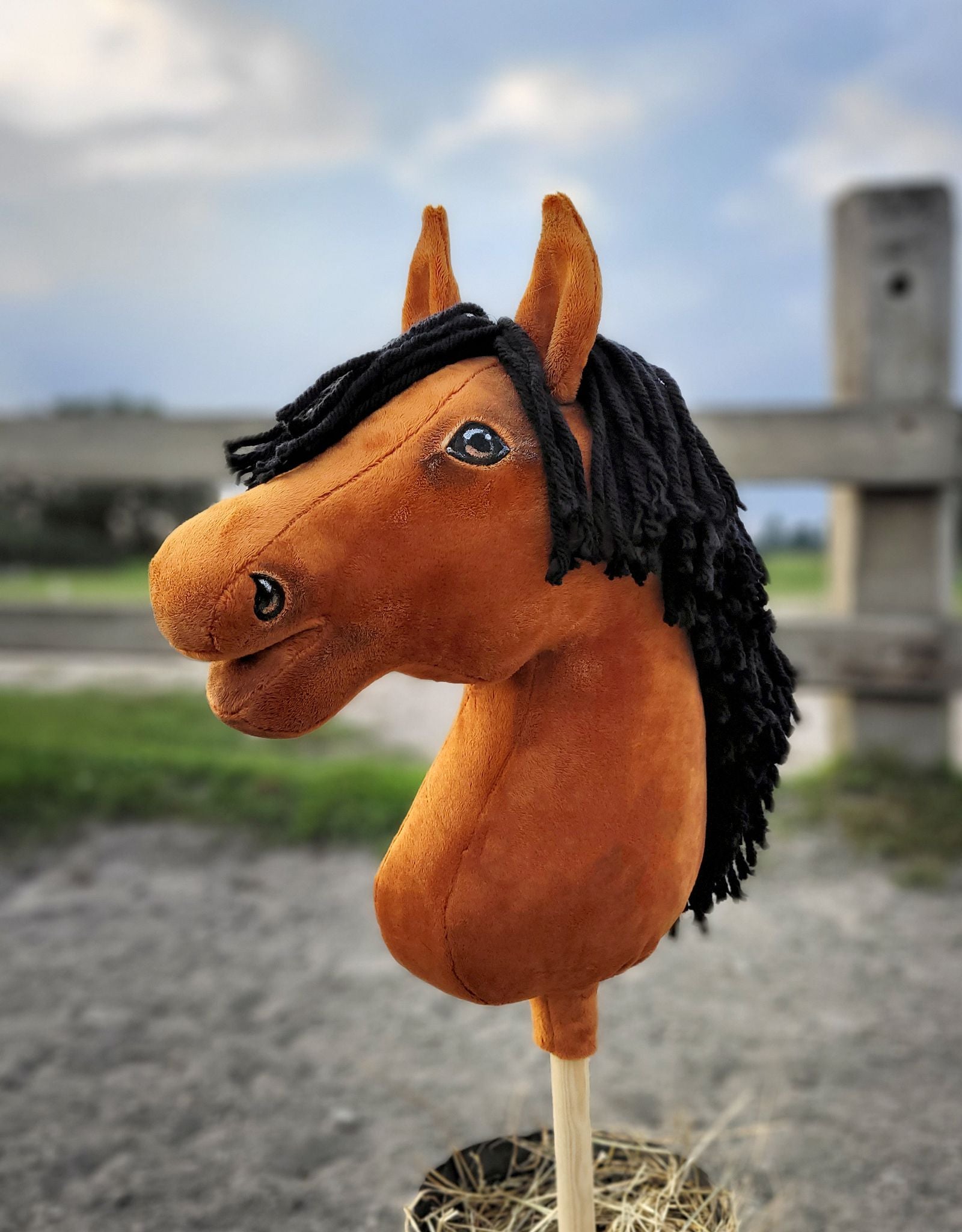 Horse on a stick Super Hobby Horse Premium - light bay horse A3