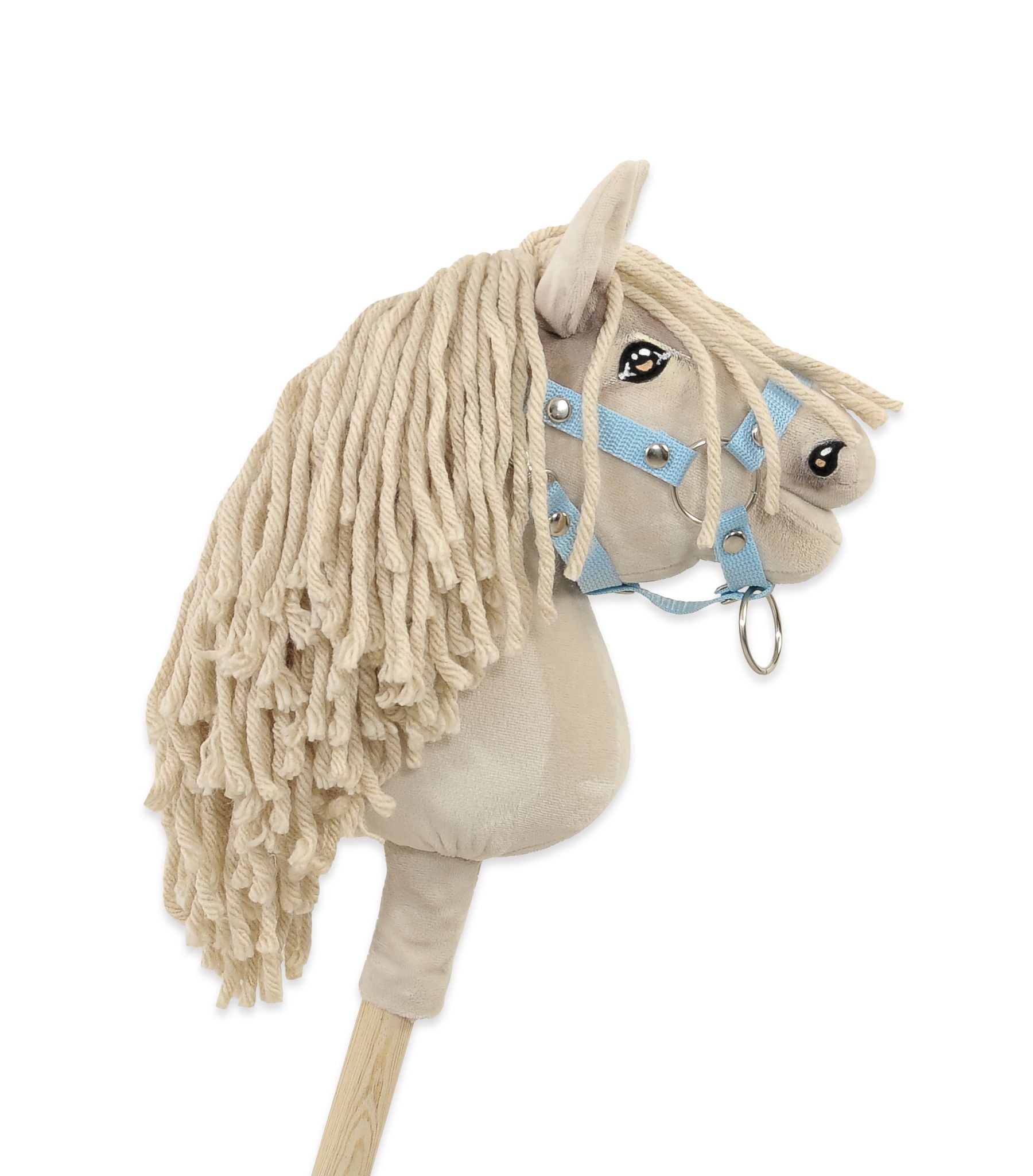 Horse on a stick Super Hobby Horse Premium cremello horse A5
