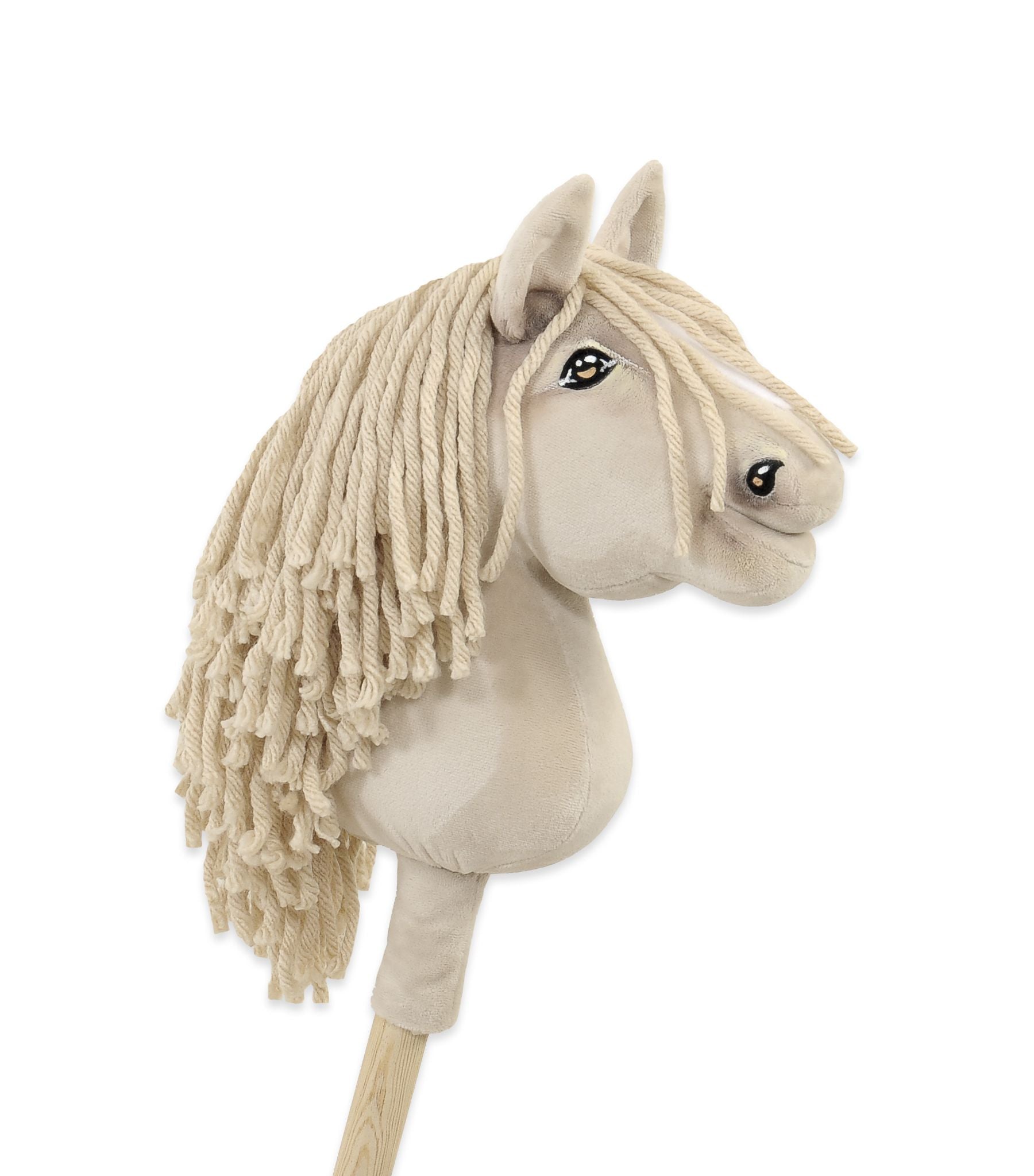 Horse on a stick Super Hobby Horse Premium cremello horse A5