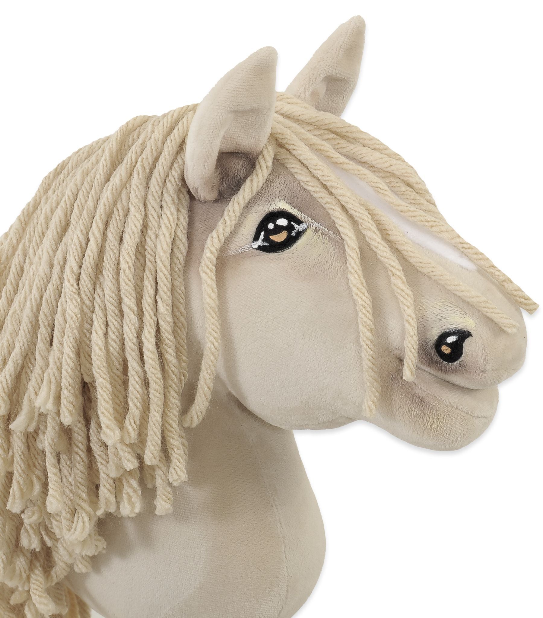 Horse on a stick Super Hobby Horse Premium cremello horse A5