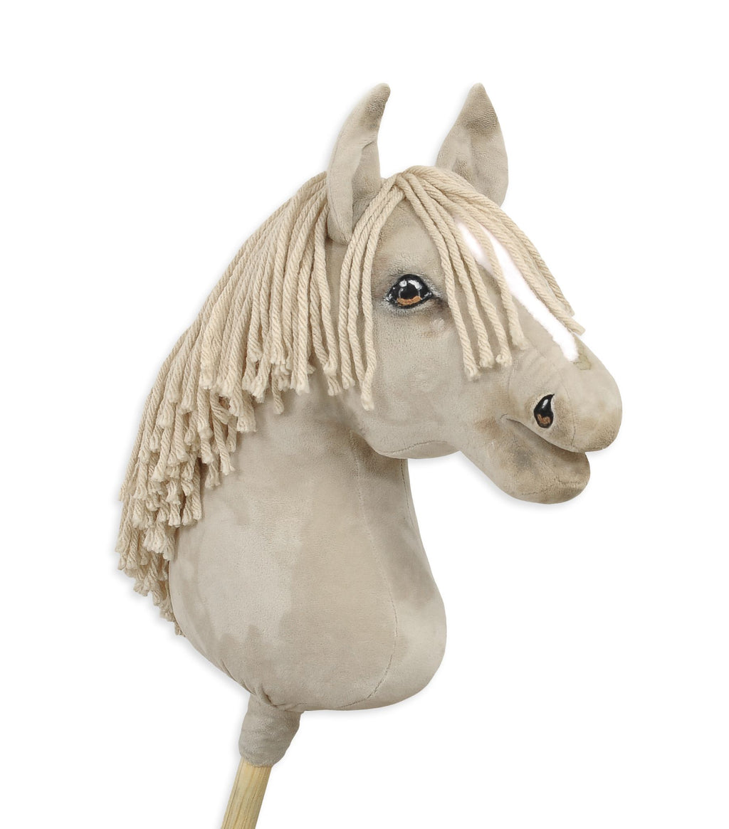 Horse on a stick Super Hobby Horse Premium - cremello horse A3