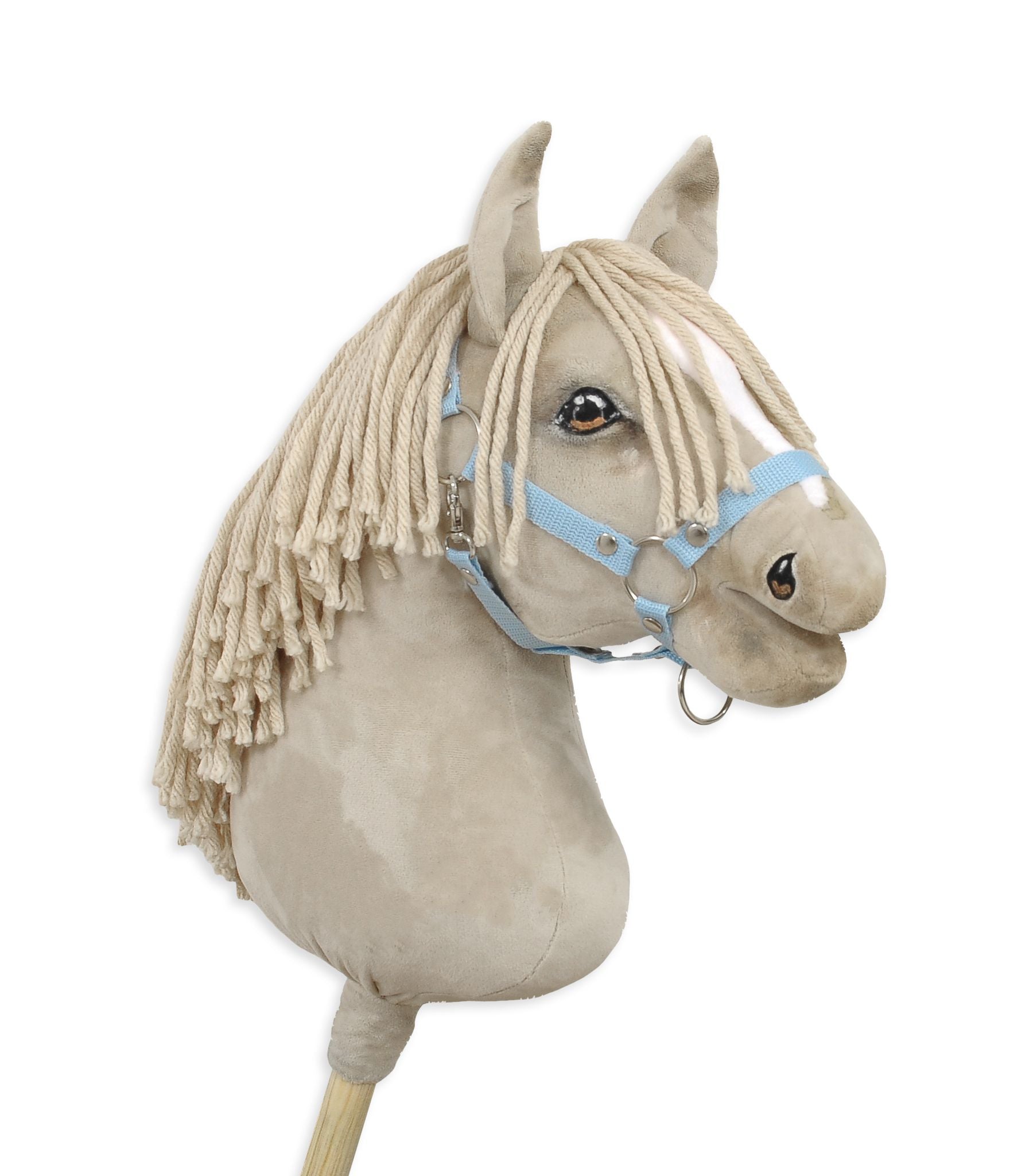 Horse on a stick Super Hobby Horse Premium - cremello horse A3