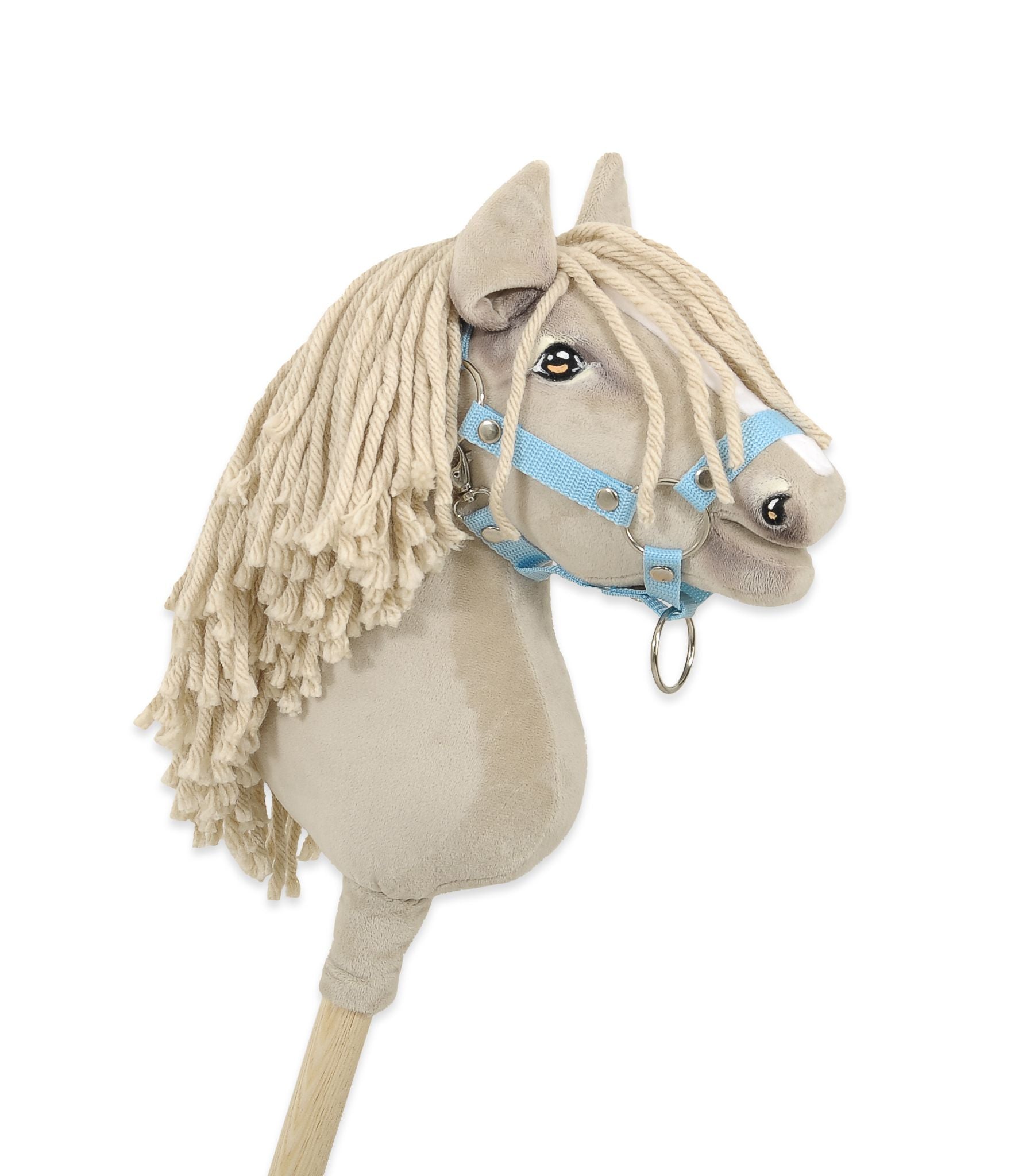 Horse on a stick Super Hobby Horse Premium - cremello horse A4