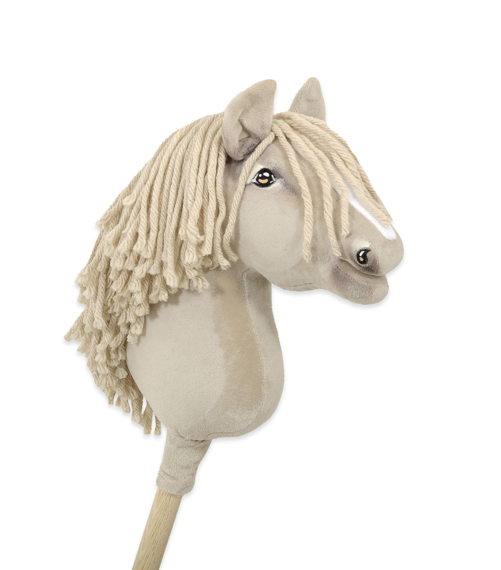 Horse on a stick Super Hobby Horse Premium - cremello horse A4