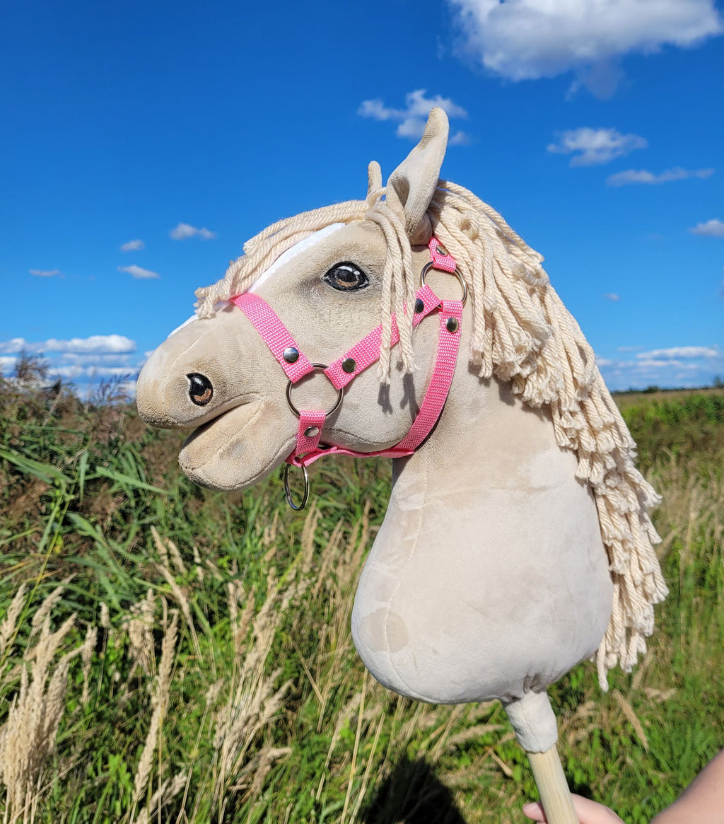 Horse on a stick Super Hobby Horse Premium - cremello horse A3