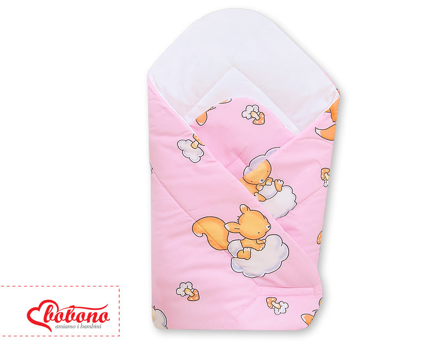Baby nest with stiffenig- Basic Forest animals pink