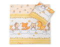 Pram bedding set with duvet and pillow 2pcs - Forest animals cream