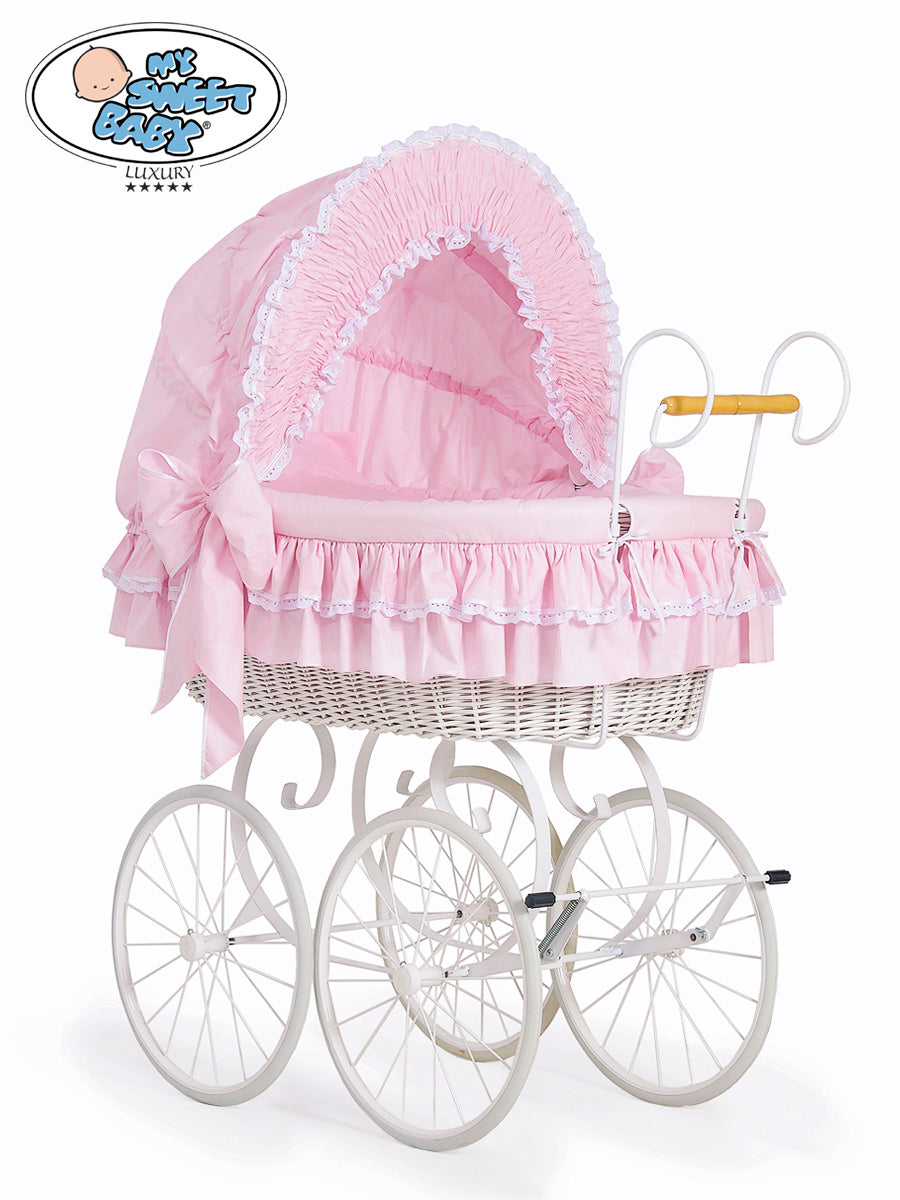 Cover set 4 pcs for Moses Basket/Wicker crib Victoria no. 2100-173 or 72100-173