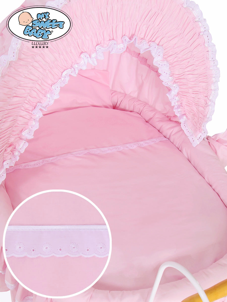 Cover set 4 pcs for Moses Basket/Wicker crib Victoria no. 2100-173 or 72100-173