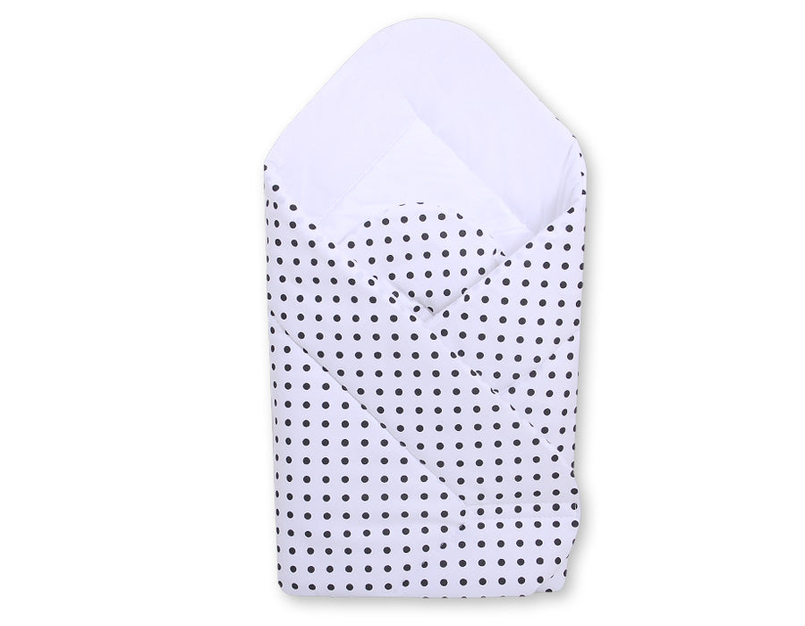 Baby nest - white with black dots