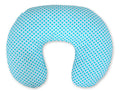 Breastfeeding Pillow Nursing Croissant Pillow, removable, Hands-Free Feeding - rosette mint