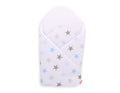 Baby nest with stiffening - Grey-blue stars